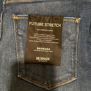 Hudson Barbara Super Skinny High-Rise Dark Wash Stretch Jeans Size 25 Never Worn